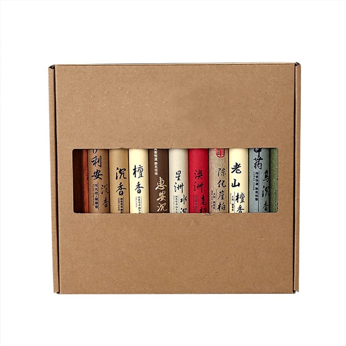 Dailygoods - Wierook Buizen - 10 Stuks - Pure Natuurlijke Alsem - 20g/Buis - Sandelhout Wierook - Goed voor Slaap en Gezondheid