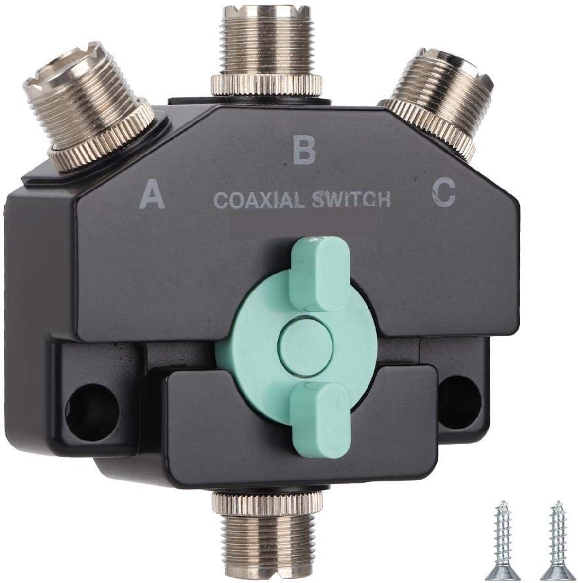 Dailygoods - Krachtige Coax-Schakelaarantenne - Antenne Repeater - Hoogwaardige Metaalconstructie - Compact Formaat - Korte Golfbasis - Voor Verbeterd