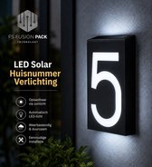 LED Solar Huisnummer Verlichting – Modern & Waterdicht –Digitale Lamp-Cijfers-Led-2026- Buitenlamp op Zonne-Energie – Decoratieve Tuin- en Gevelverlichting Huisnummer bord – Digitale Lamp-Cijfers-Led-2026