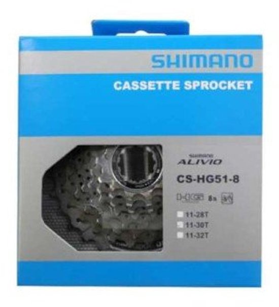 Cassette 8 speed Shimano Alivio HG51 11-30T van Merkloos — afbeelding 2
