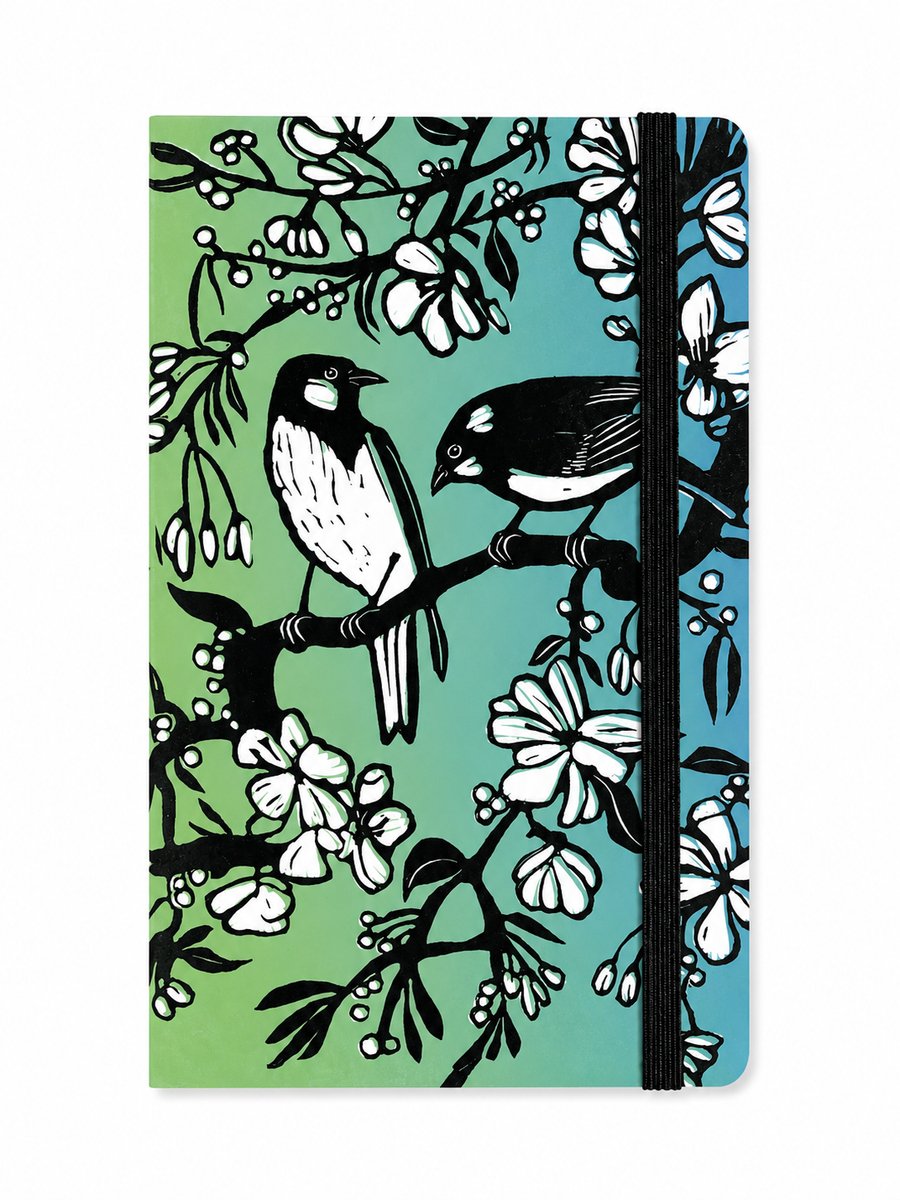 Notitieboek - Kunst - Dit gaat nooit voorbij, Koolmeesjes, Octavie Wolters