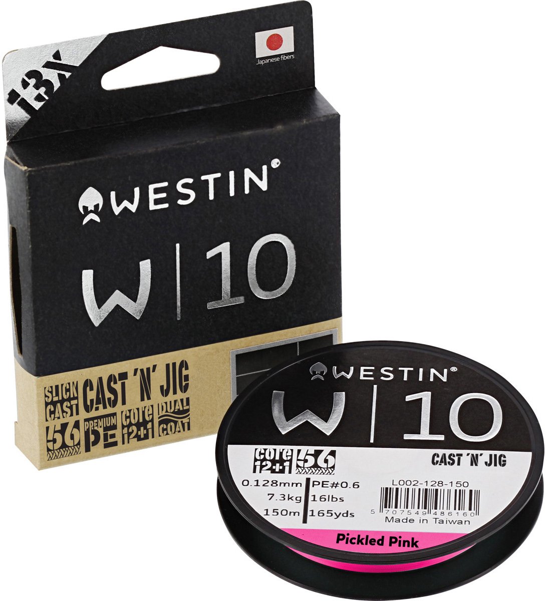 Westin - Lijn gevlochten W10 13 Braid Cast 'N Jig Line Pickled Pink 110m - Westin