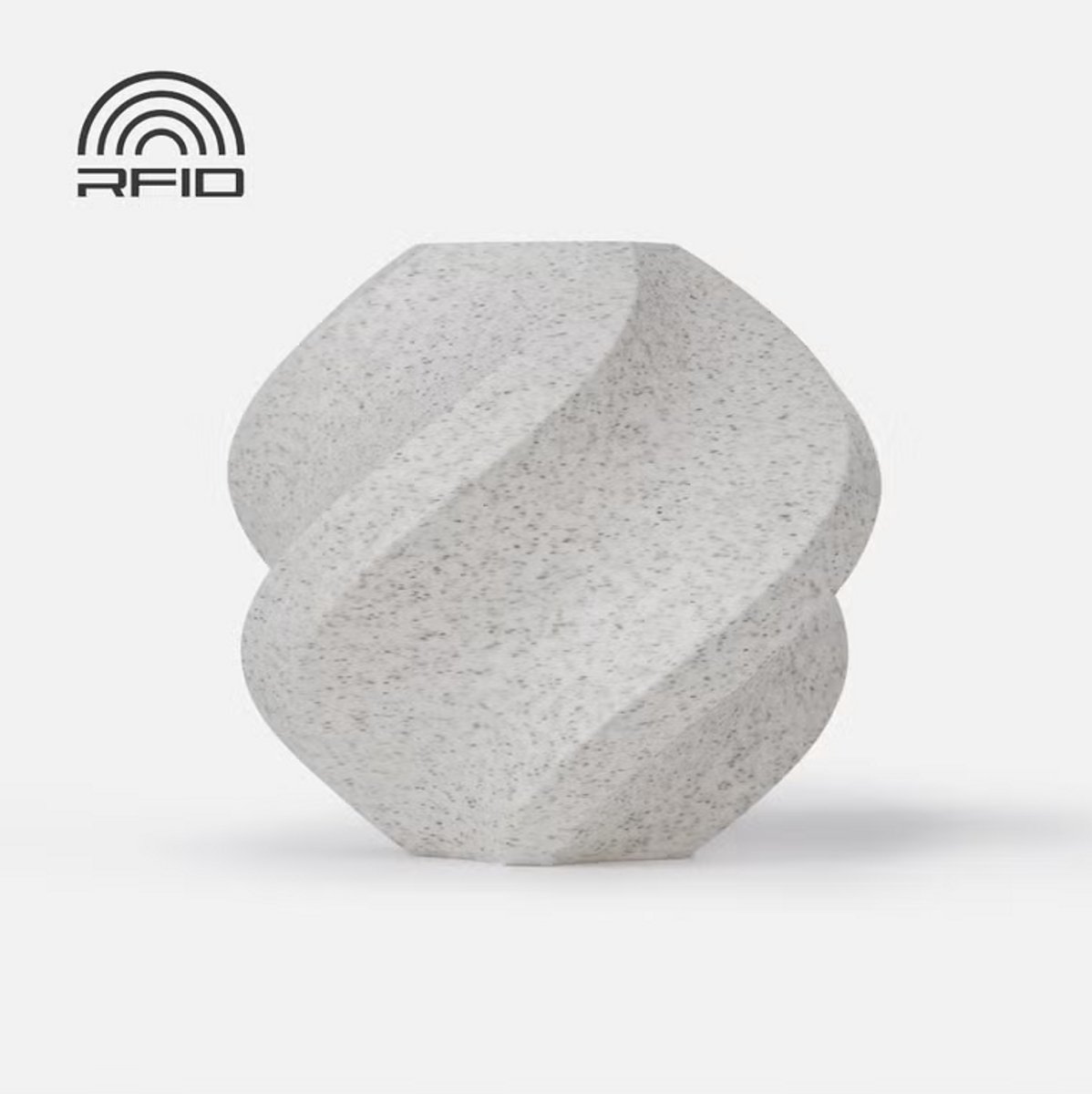 Bambu Lab PLA Marble White – 1.75mm 3D Print Filament – 1kg – Met Spoel - Inclusief RFID voor Automatische Herkenning – Luxe Marmer Look