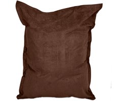 Lumaland - Luxe XXL zitzak - Beanbag van microvelours - Indoor - 380 Liter - 140 x 180 cm - Bruin