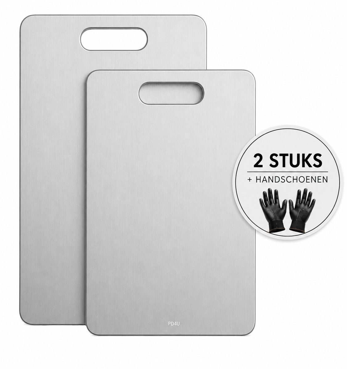2 STUKS - Titanium Snijplank - Snijplanken - Incl Handschoenen - Vaatwasser bestendig - Snijplankenset - Cutting Board