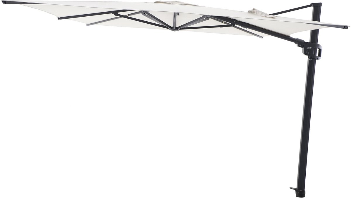 Perfect Shadow Eclipse zweefparasol 300x300 cm. Ultra - Antraciet/Soft Sand