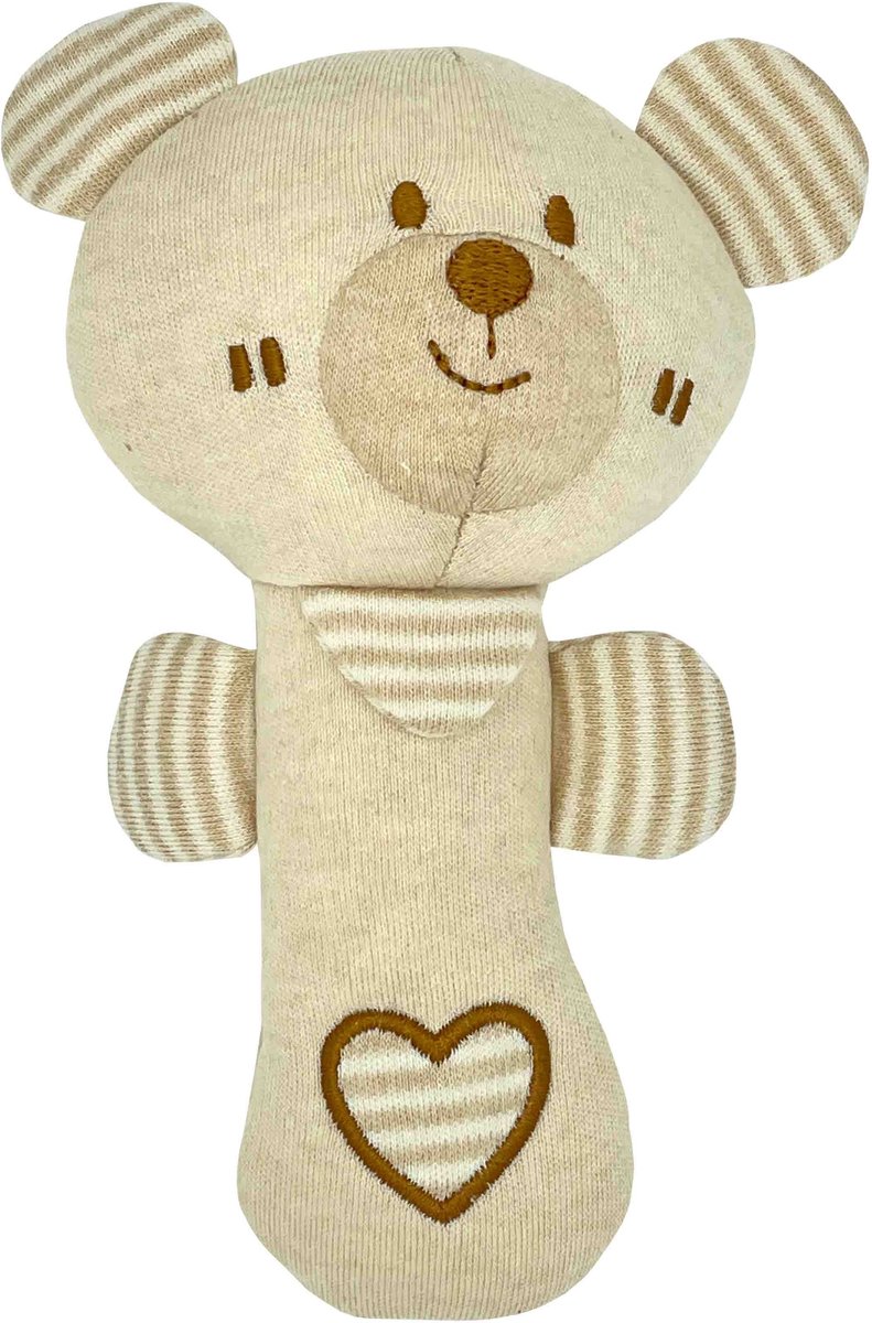 Rammelaar Beer Baby Speelgoed – Zachte Knuffel Rammelaar voor Pasgeboren Baby’s