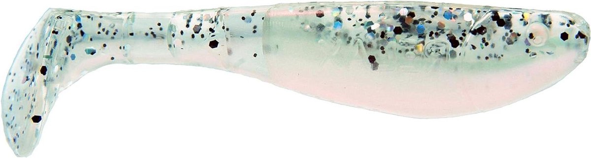 Rubberen Visjes - Shads - Roofvis Vissen - Agressief Loopgedrag - 6.3 cm 5 stuks - Zilver Wit