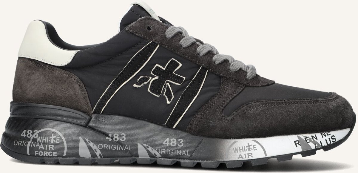 Premiata Lander Sneakers - Suède - Heren - Grijs - Maat 45