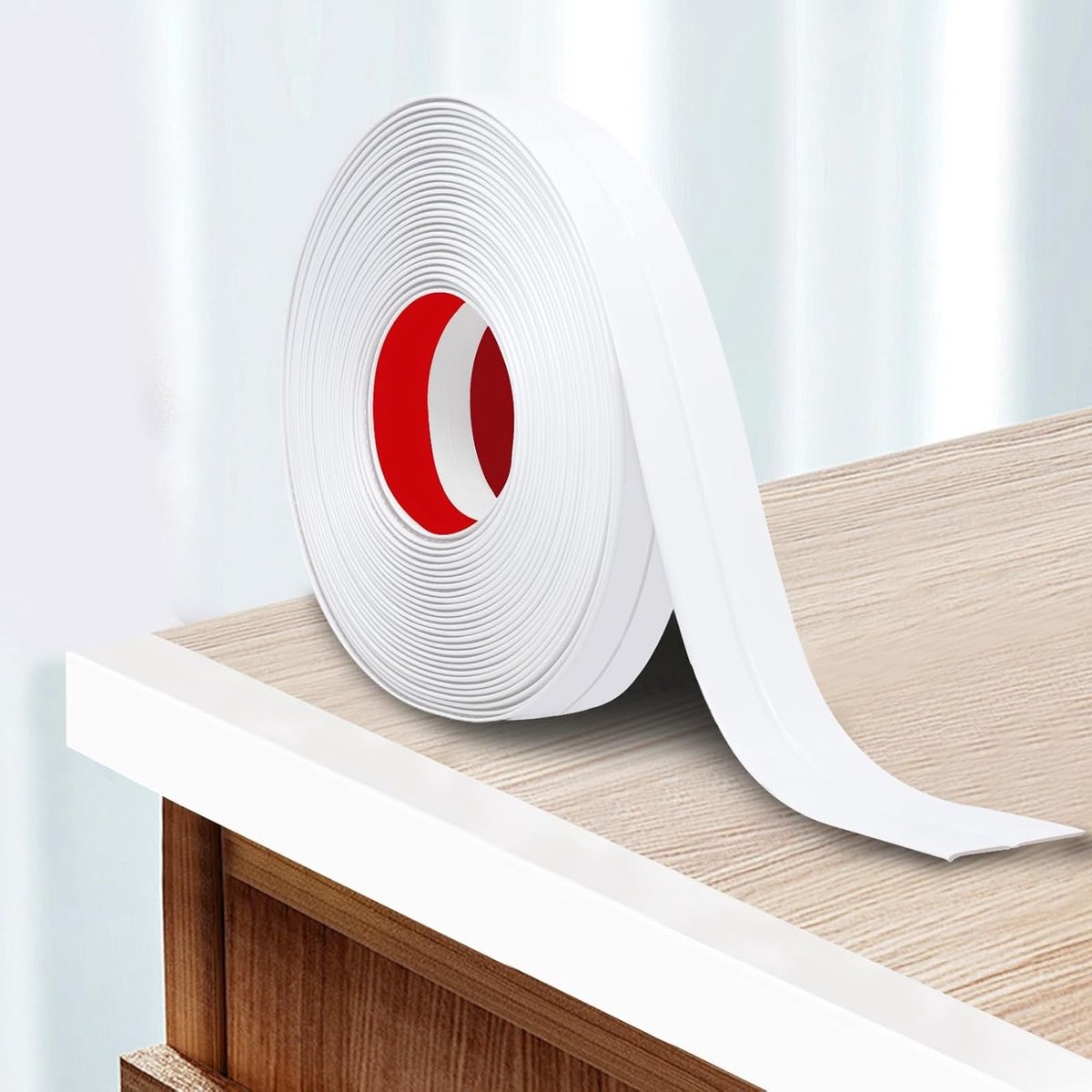 Flexibele Soft Skirting Board Randen Beschermingsstrips voor Decoratie en Veiligheid - Wit, 4cm x 4m, Multifunctionele Oplossing voor Hoekbescherming en Interieurdecoratie