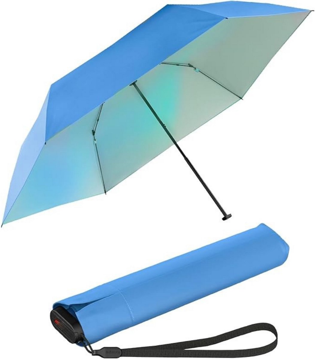 Zakparaplu - 90 cm - 6 Ribs - Mini Paraplu - Reisparaplu Klein - Compacte Paraplu - Opvouwbaar - Windbestendig - Lichtgewicht - UV-Bescherming - Blauw - van Imperatoris