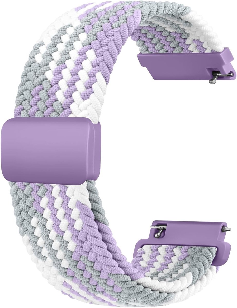 20 mm Nylon Horlogeband voor Dames en Heren, Geweven Vervangarmband met Magnetische Sluiting voor Garmin Venu en Venu 2 Plus, Comfortabele en Duurzame Accessoire