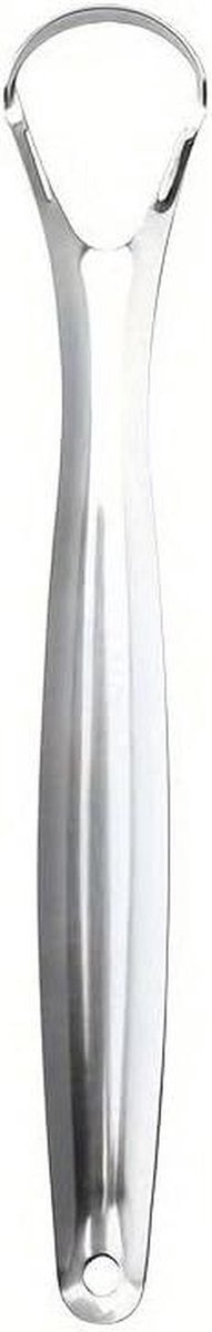 Tongschraper set - Tongreiniger roestvrij - Frisse adem - 3-delige set - 2 stuks - Zilverkleurig