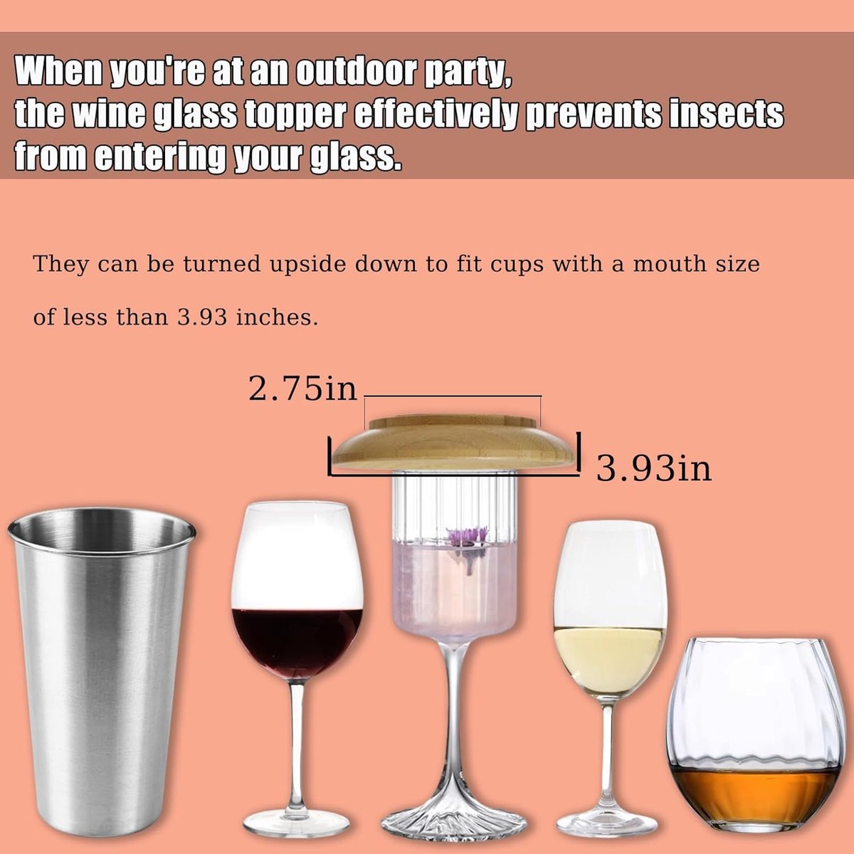 Bamboe Wijn Glas Charcuterie Topper - Mini Charcuterie Boards Voor Wijn glas - Duurzame Natuurlijke Houten Constructie - Perfecte Snack Houder Voor Feesten - 10 Cm Diameter Set Van 4 Stuks - Ideaal Voor Wijnproeverijen En Huishoudelijk Gebruik — cadeau in Kookcadeaus - foto 7