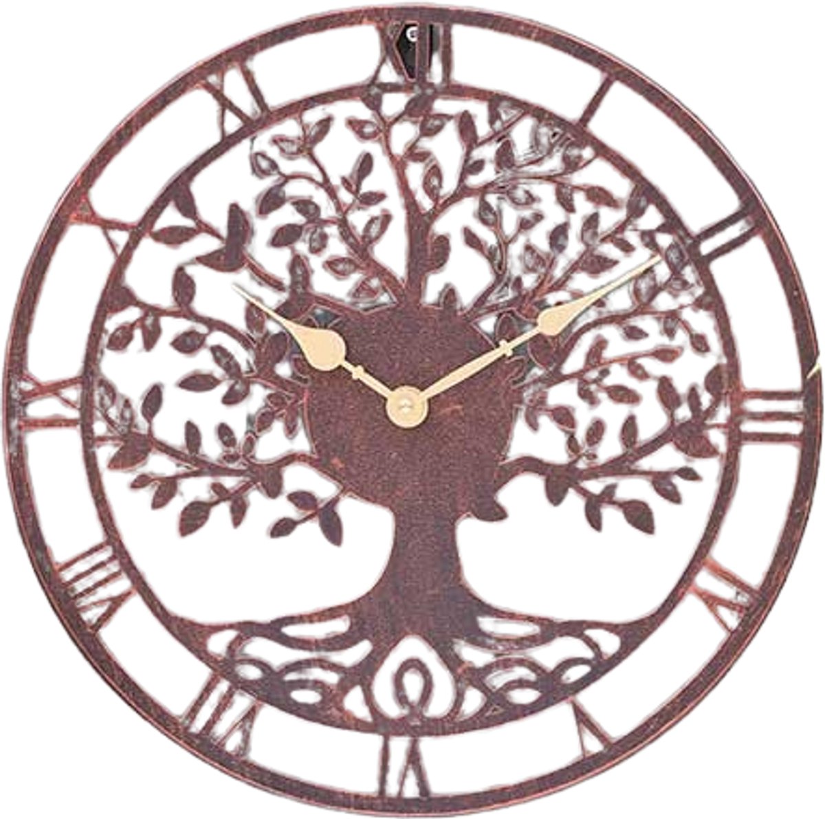 Smart Garden Products Tree of Life klok - 35 cm - Bronskleurig - Buiten- of binnenklok