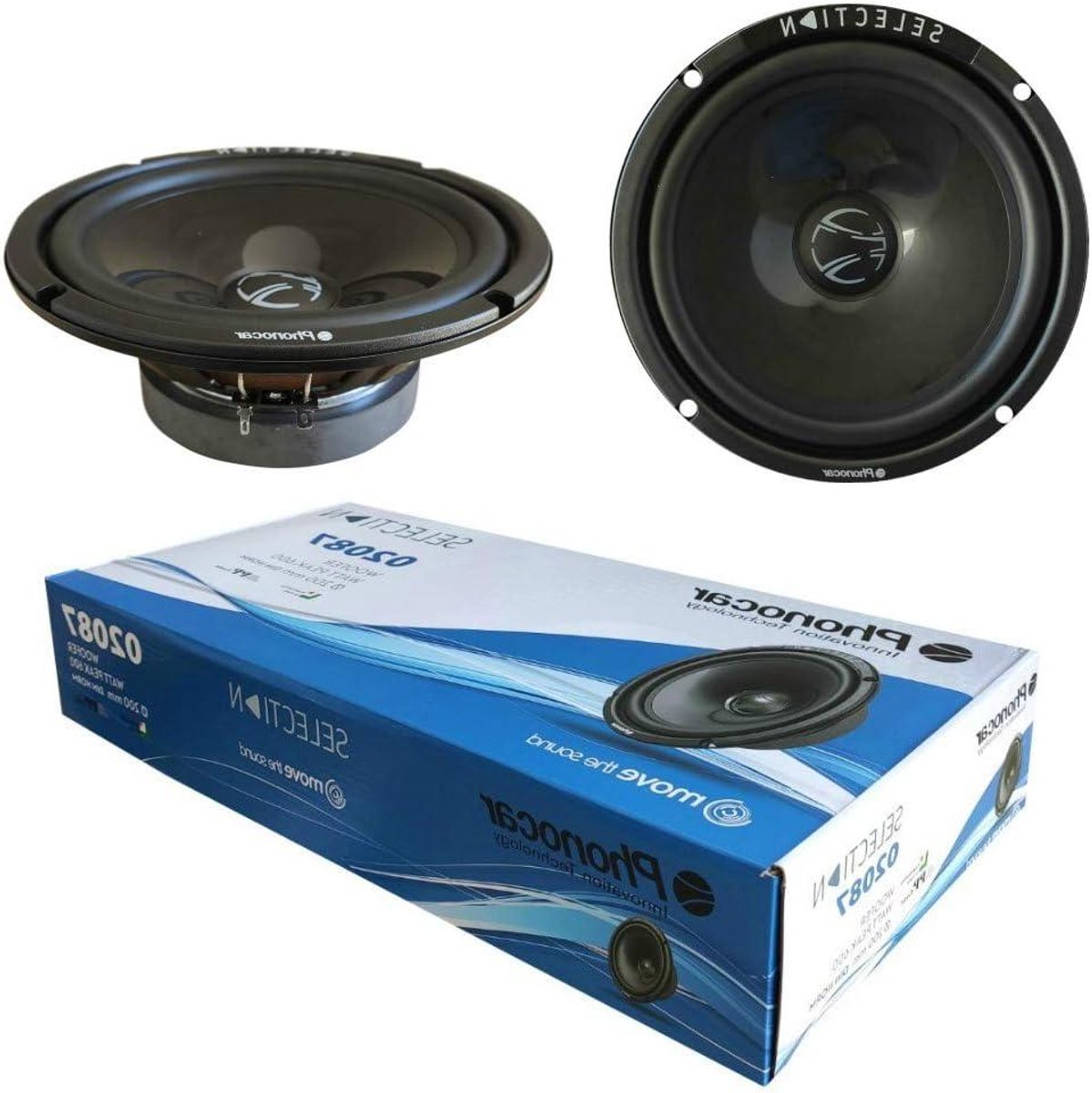 Auto Luidsprekers - Woofer Set - Muziek Luisteren - Hoge Kracht - 20 cm - Zwart