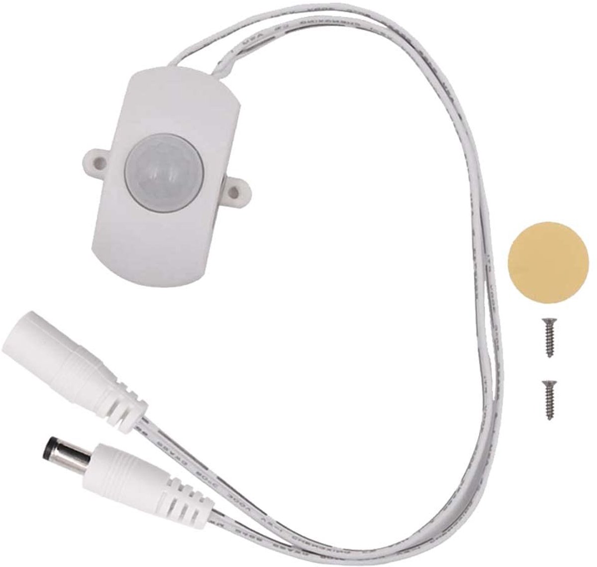 Dailygoods - Bewegingssensor Schakelaar - Automatische LED Strip Sensor - Energie-efficiënt - Wit - Veiligheid - Voor LED Strip Licht - Mini Formaat