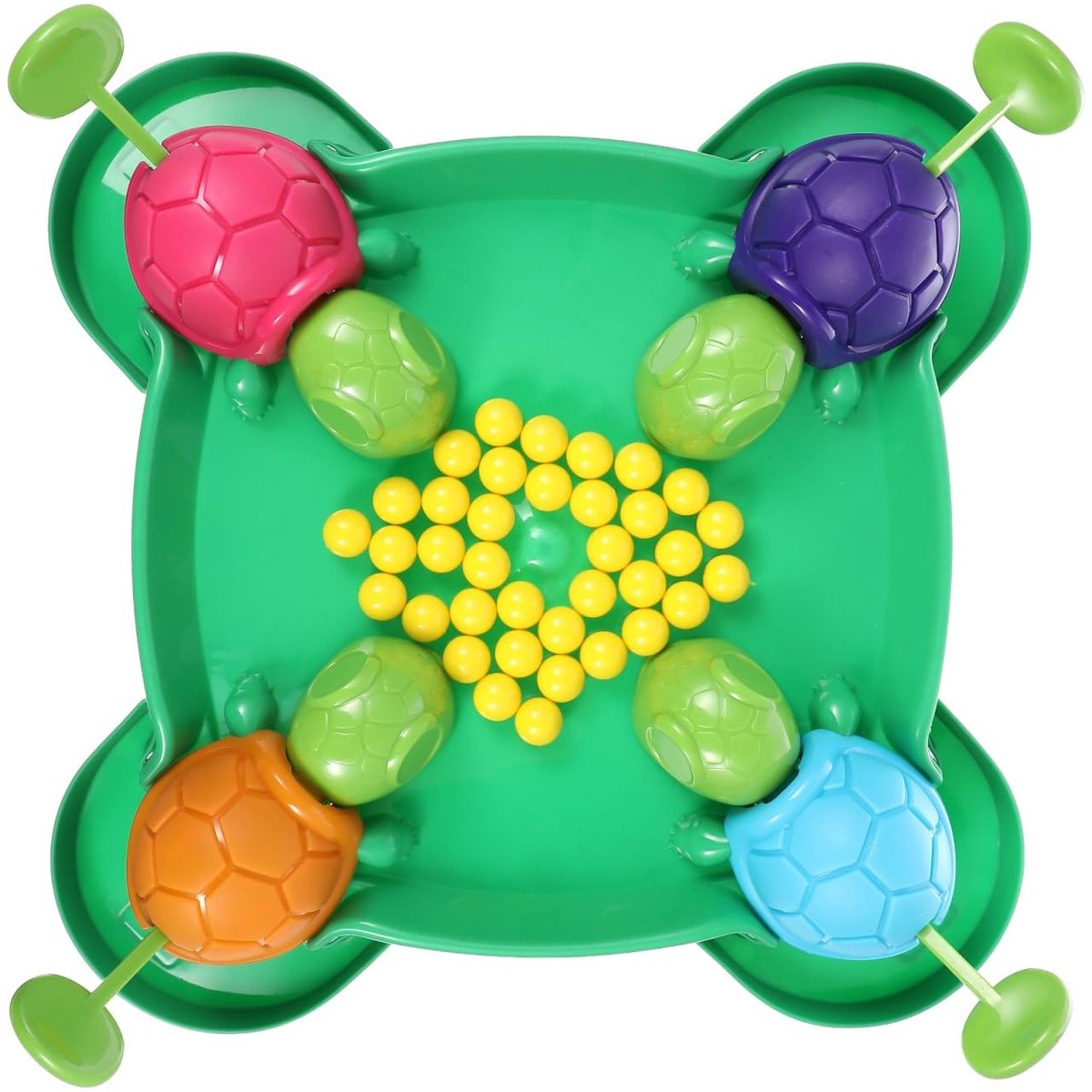 Dailygoods - Hongerige schildpad - Bordspel voor kinderen - Interactief spel - Geschikt voor 2 tot 4 spelers - Educatief speelgoed - Voor peuters vana
