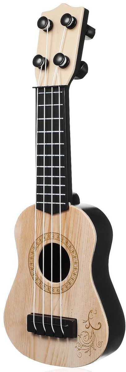 Cosensi - Dailygoods - Dailygoody - Kindergitaar - Muziekspeelgoed - Educatief - Beige - Ukelele voor Peuters - Muziekcadeau voor Jongens en Meisjes