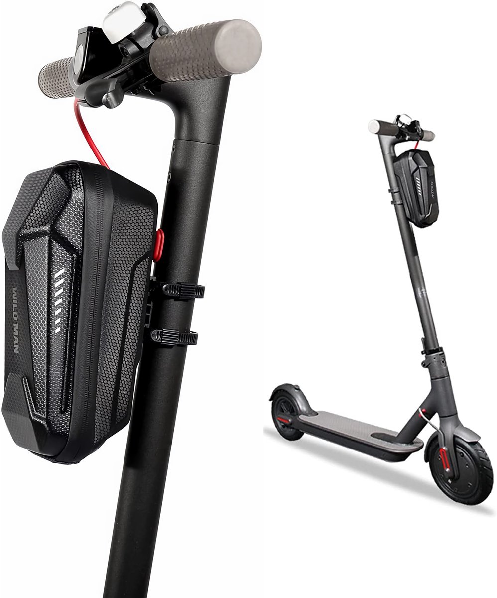 Scooter Stuurtas Waterdicht 2L – EVA Harde Schaal Stuurtas – Opbergtas voor E-Step, Elektrische Step en Fiets – Voor Telefoon, Sleutels en Accessoires – Universele Stuurtas voor Scooter, E-Bike en Vouwfiets