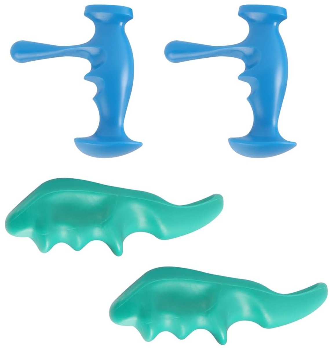 Livia home - Draagbare massage-instrumenten - Triggerpoint-massage - Ergonomisch ontwerp - Set van 4 - Effectieve drukpuntmassage - Handmatig en gebru