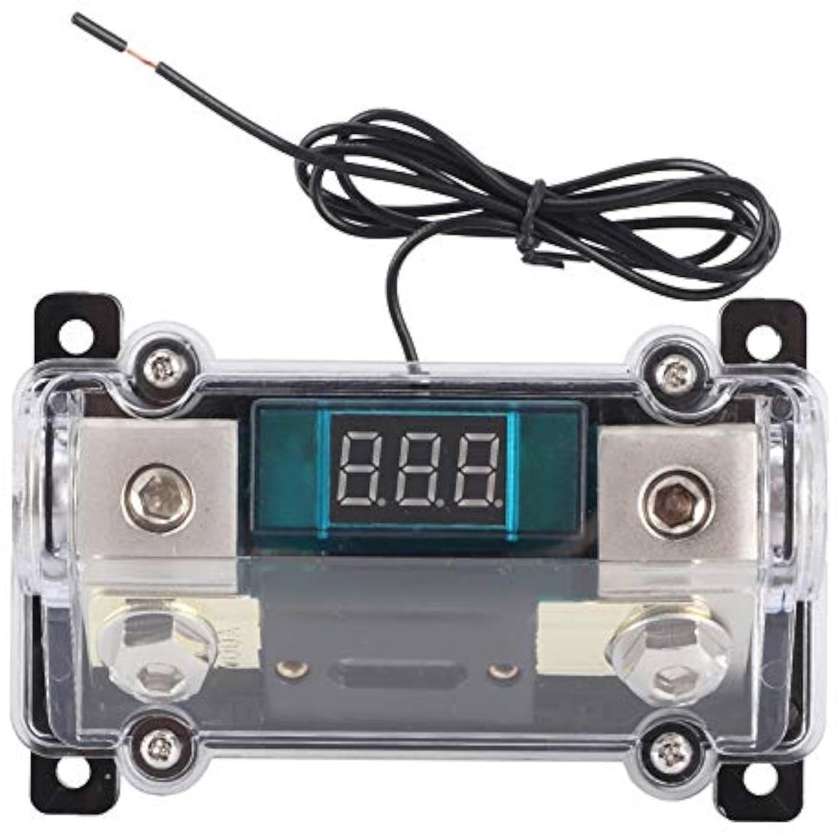 Vlemico - Auto Fuse Holder 100A - Digitale Spanning Display - Veilig en betrouwbaar - Voor auto en boot - Geschikt voor trucks - Eenvoudige install...