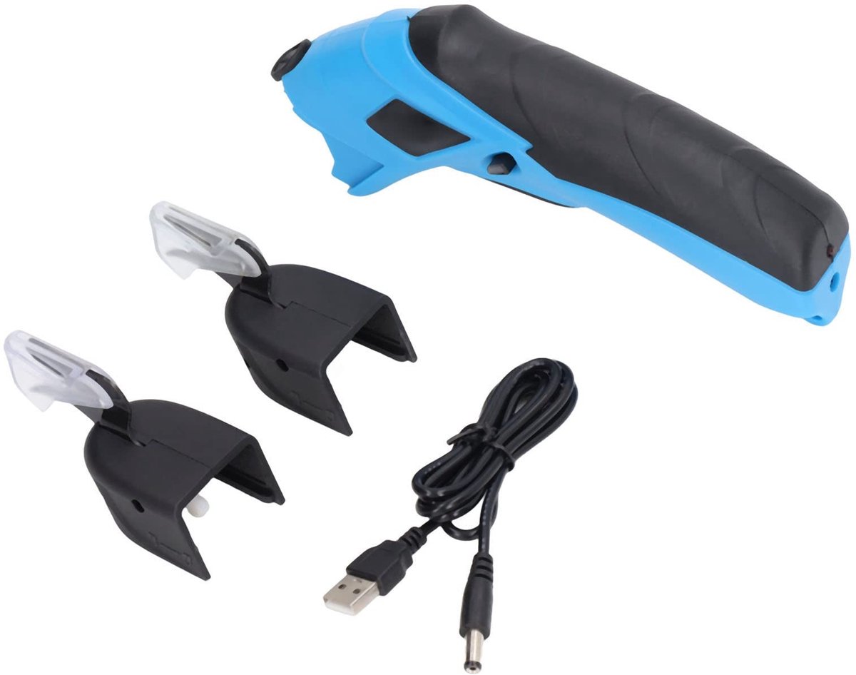 Jhubersproducts - Elektrische Schaar - USB Oplaadbare Snijder - Heavy-Duty - Compact - Effectief voor Stof en Meer - Ideaal voor Creatieve Projecten -