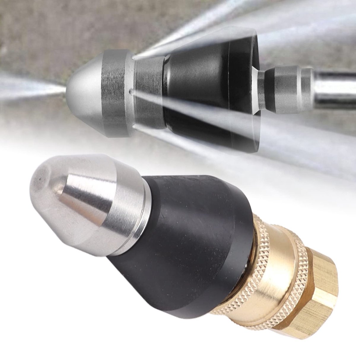 Jhubersproducts - Sewer Cleaning Tools - Nozzle - Voor het ontstoppen van leidingen - 6.2 cm x 3 cm - Dredging Tool - Hoogwaardige kwaliteit - Geschik