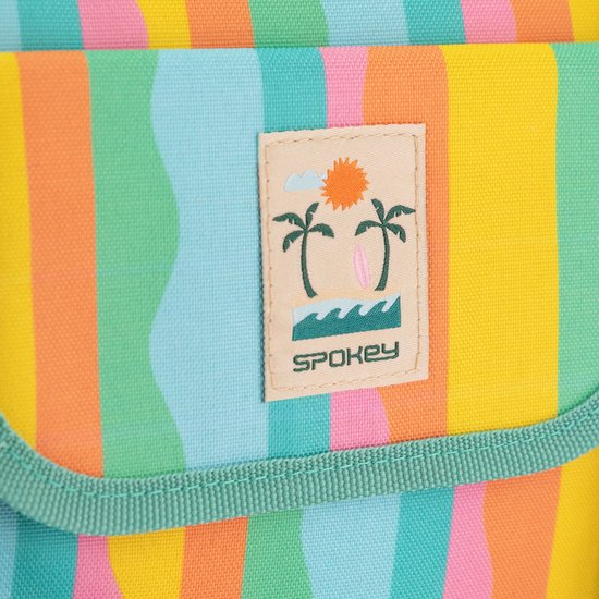 Spokey SAN REMO - Koeltas 28L - Isolatietas - Strandtas - Streepmotief - Rits - Pocket met klittenbandsluiting - Aluminium voering - 52x20x40 cm van Spokey — afbeelding 5