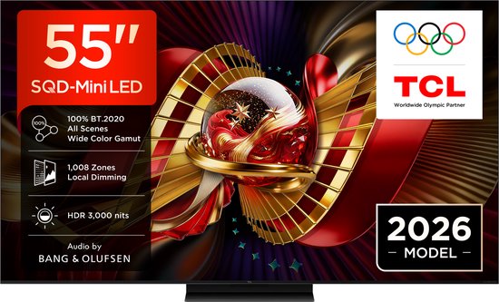 TCL 55C89L - 55 inch - 4K SQD-MiniLED - 2026 - Smart TV