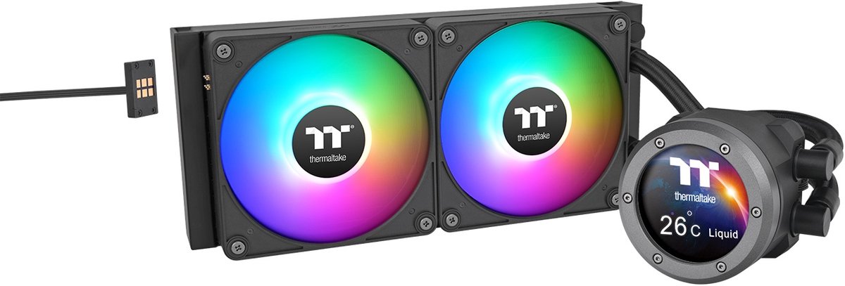 Thermaltake TH240 V2 Ultra EX ARGB Sync - 2x120mm Ventilatoren - Zwart