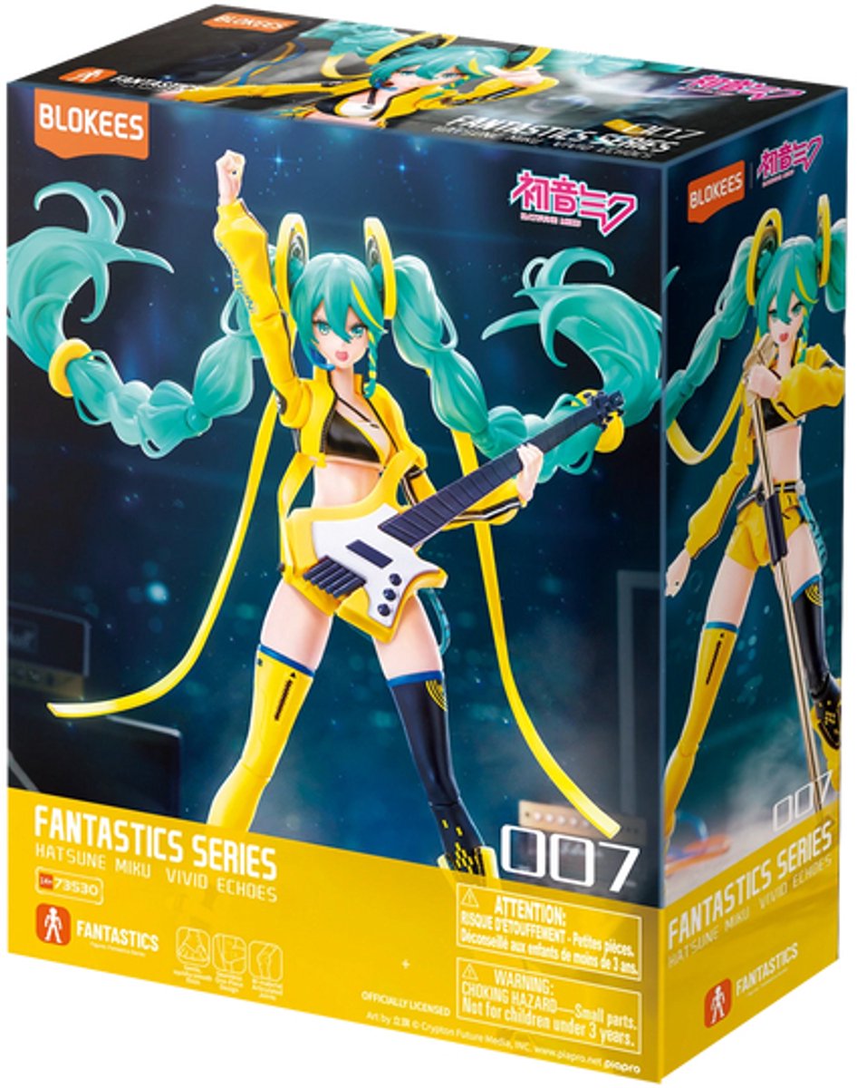 Blokees Fantastics Series Hatsune Miku, 14 jaar, Meerkleurig, Acrylonitrielbutadieenstyreen (ABS)