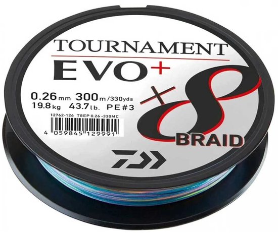 Daiwa Tournament Evo Plus Gevlochten Vislijn 300 M Blauw 0.350 mm van Daiwa — afbeelding 3