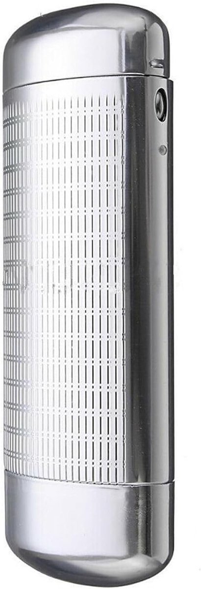 Beschermende Zonnebril Houder Aluminium Hardcase - Zilver - Brillenkoker met Zachte Voering - 15*5.6*3.2cm
