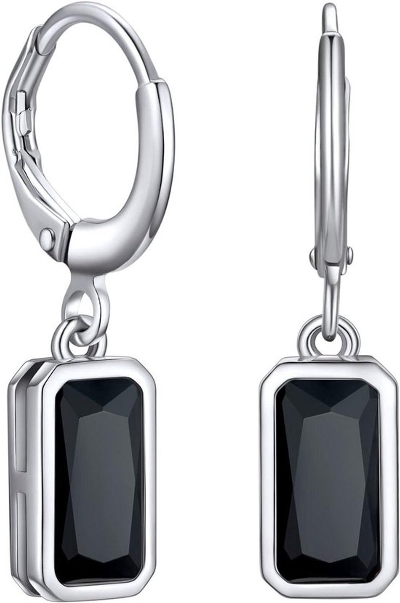 Zilveren Oorbellen 925 met Lentehars Steen - Vrouwen Sieraden Verjaardagscadeau Moederdag - Trendy en Uniek Design