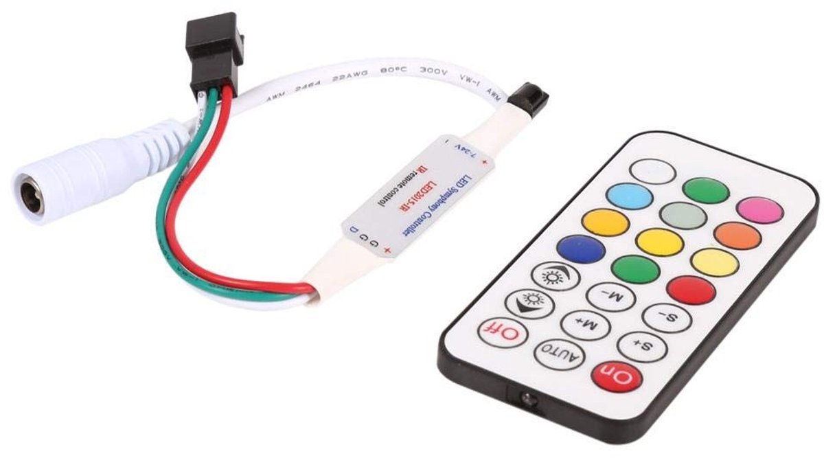 Vlemico - RGB LED Controller Draadloos - Dimmen en Kleurverandering - Voor 1024 Pixels - Geschikt voor Feestverlichting en Woonkamers
