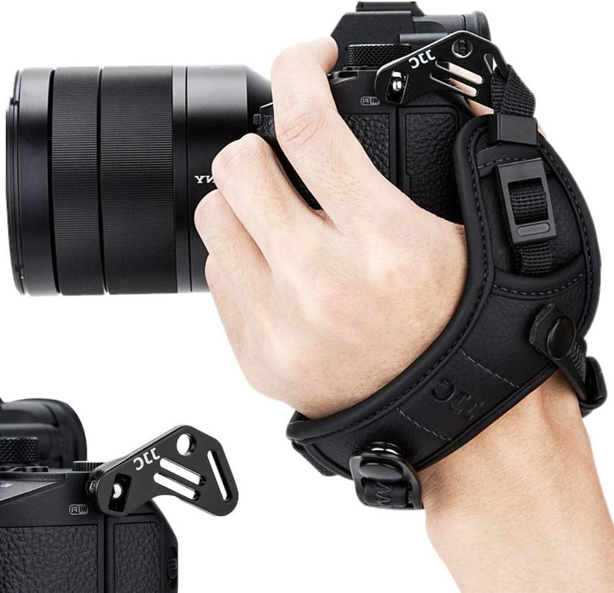 Comfortabele Polsband voor Spiegelloze Camera's - Geschikt voor Nikon, Sony en Canon - Ideaal voor Fotografie en Reizen