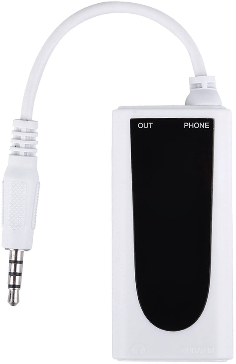 Elzusha - Elektrische Gitaar Bas naar Smart Phone Converter - Flanger FC-21 Converter - Eenvoudig Verbinden - Compatibel voor iOS en Android - Perf...