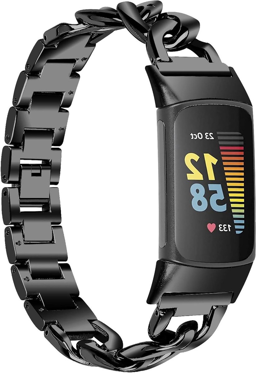 Verstelbare RVS Sportarmband voor Fitbit Charge 5 en Charge 6 thumbnail 4