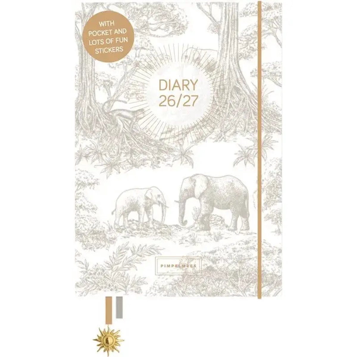Pimpelmees A5 School agenda 2026 - 2027 Elephant Grey