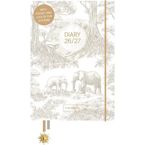 Pimpelmees A5 School agenda 2026 - 2027 Elephant Grey