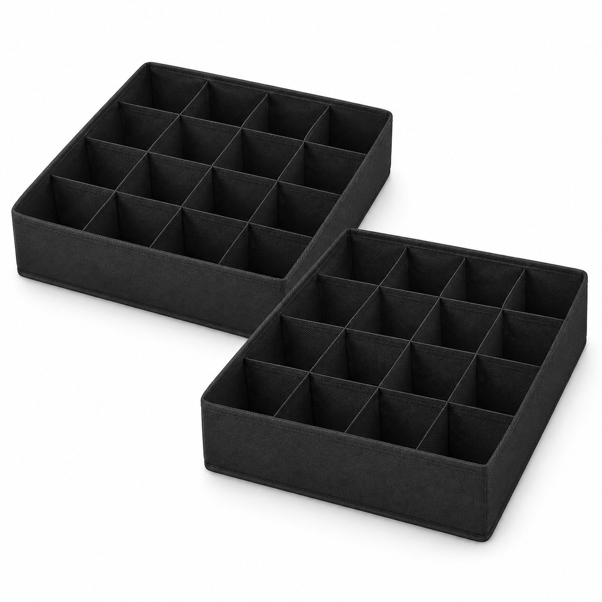 Consumerce® 2 Stuks Universele Lade & Kast Organizer - Bakjes - Kleding Accessoires - Lade Verdeler Opbergsysteem - Opbergmand Organiser - Kledingkast