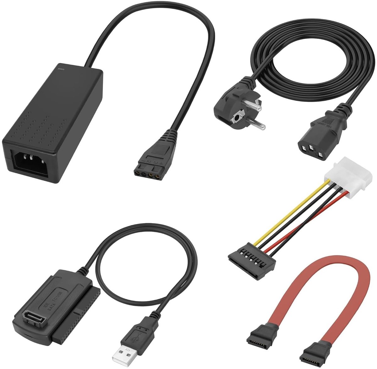 SATA PATA IDE naar USB 2.0 Adapter Kabel voor 2.5" 3.5" Hard Drives en SSD