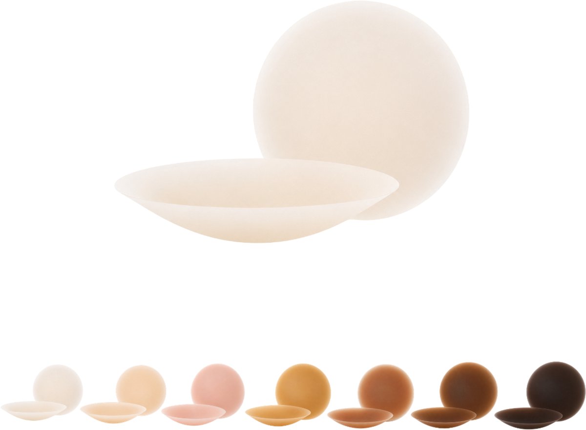 BOOBEES Silicone Nipple Covers - Size S - 8cm - Coconut
