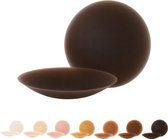 BOOBEES Silicone Nipple Covers - Size M - 10cm - Coffee