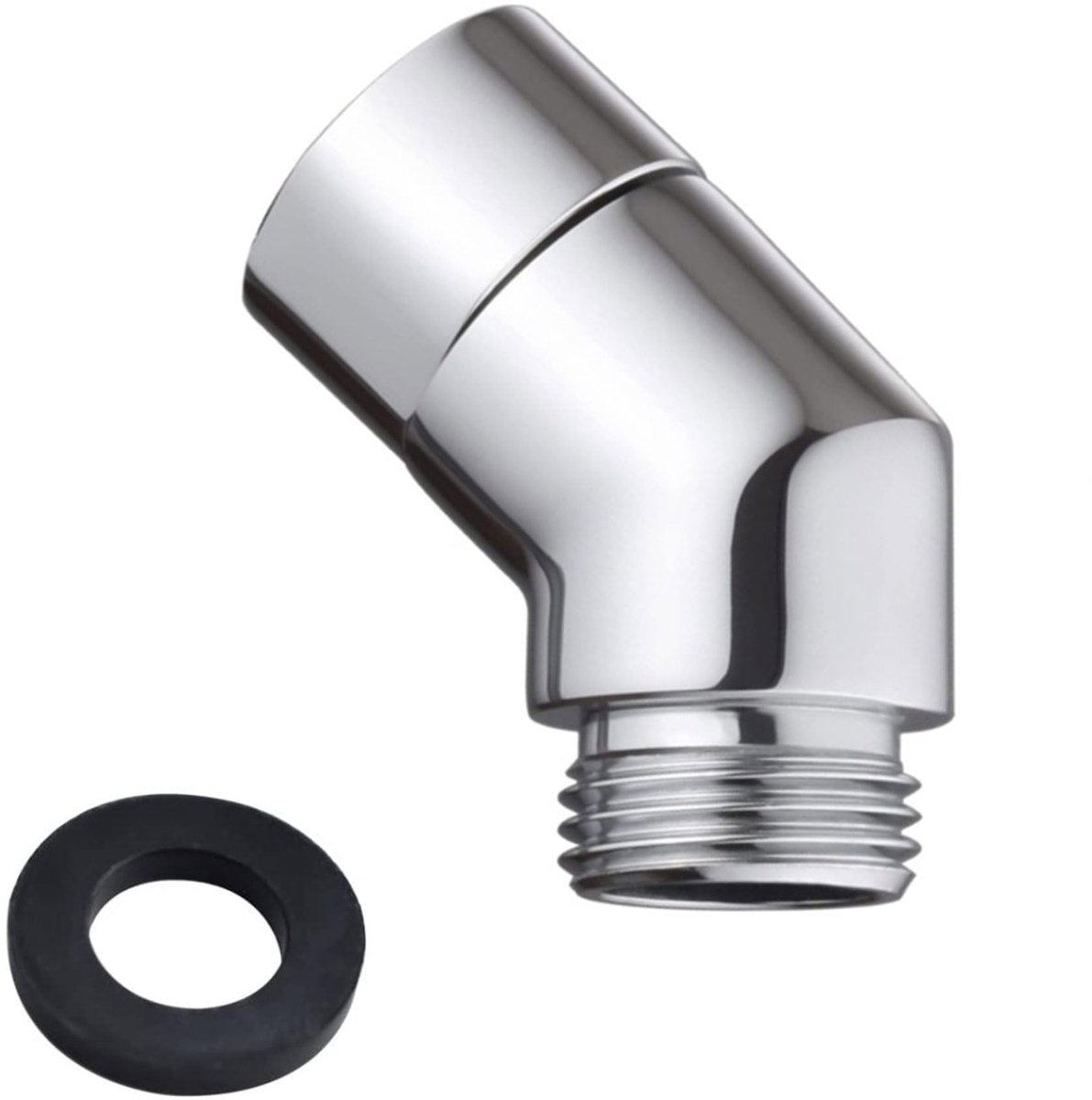 Dailygoods - Shower Adapter - 135 graden - Hoogwaardige verbinding - 44.5mm - Handdouche Adapter - Duurzaam en stevig - Geschikt voor elke douche