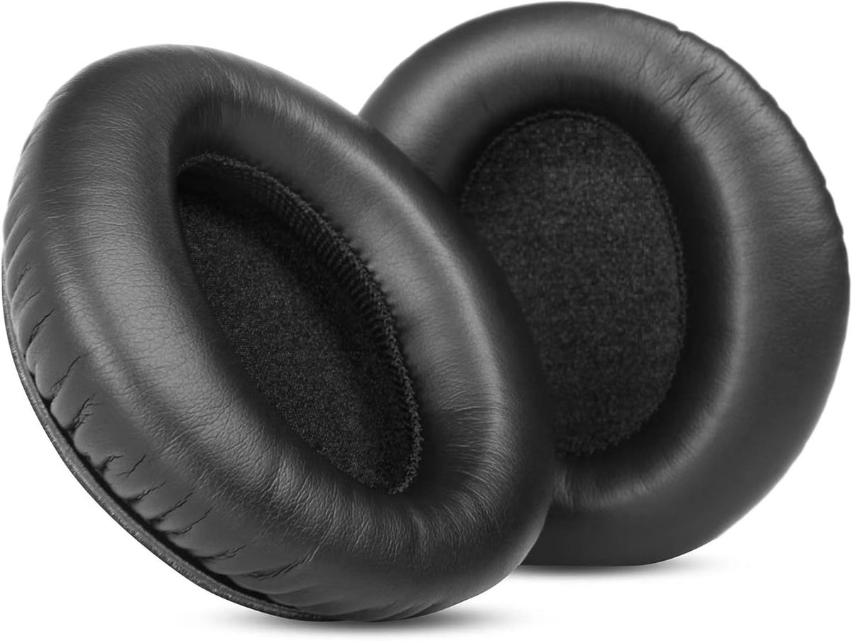 Vervangende Oorkussens voor Actieve Geluidsisolatie Hoofdtelefoons, Zachte Leren Earmuffs met Geheugenfoam, Comfortabel en Duurzaam