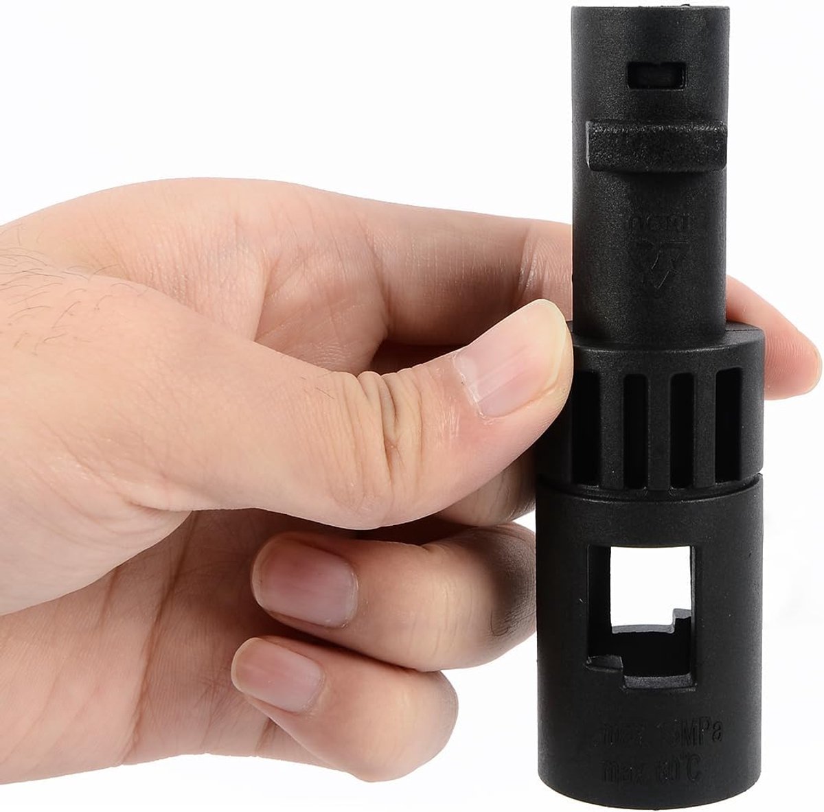 Hogedrukreiniger Adapter Bajonet Fitting voor Conversie Karcher K-serie - T & F Adapter met Koppelingsconnector - Handige Accessoire voor Parkside en Lavor.