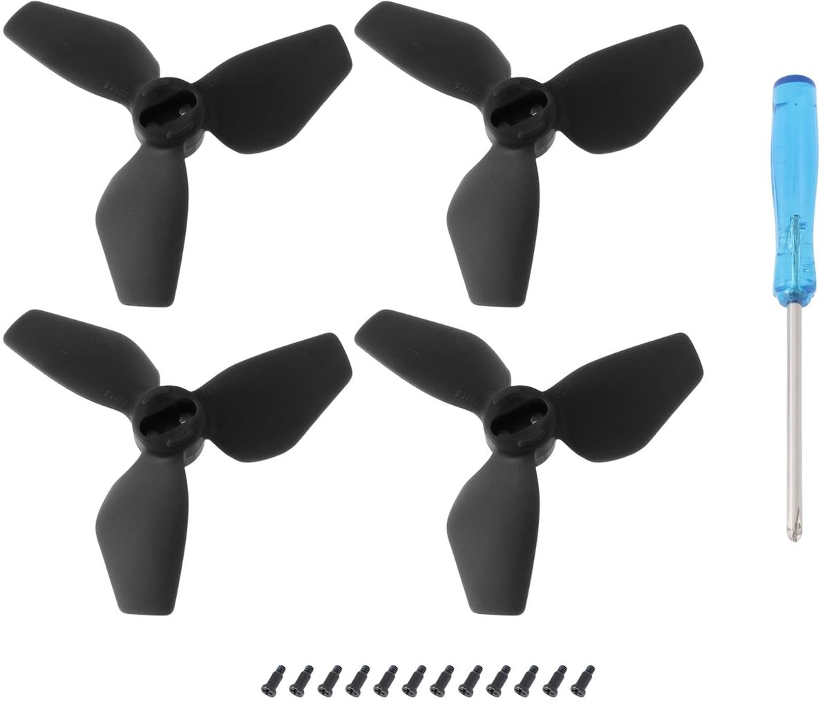 Vervangende Zwarte Propellers voor DJI Neo Drone - 4 Stuks met Schroefmoersleutel