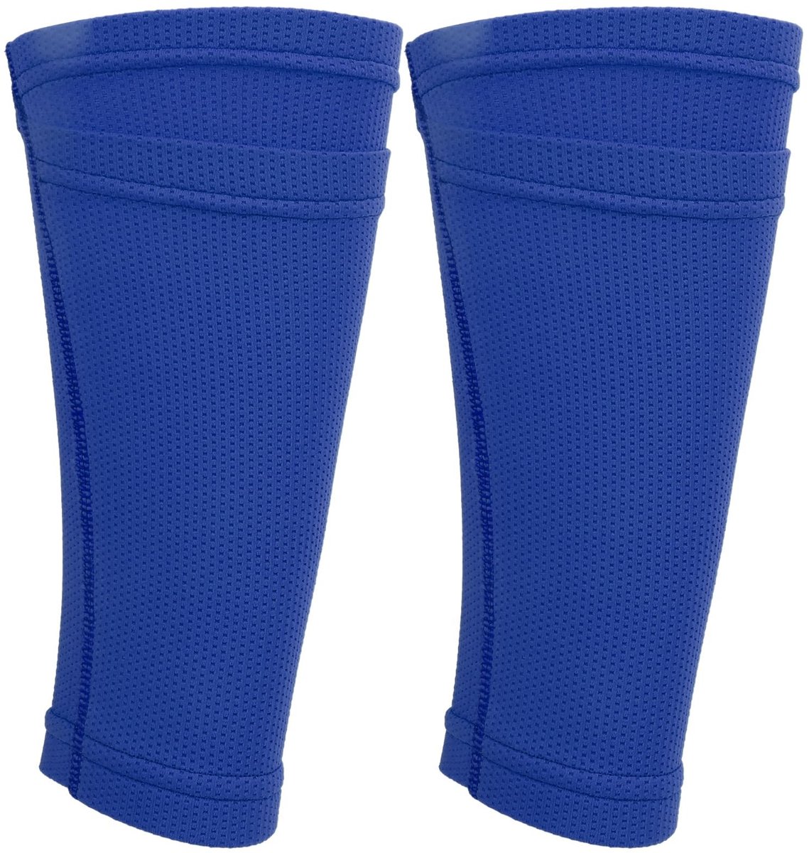 Dailygoods - Voetbal Scheenbeschermer - Ademend - Blauw - Dubbellaagse Beenbeschermer - Goede Elasticiteit - Geschikt voor Volwassenen